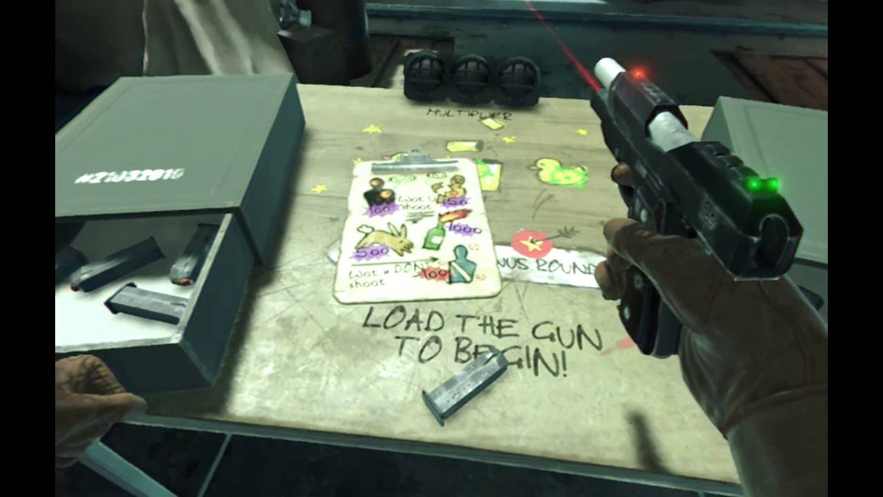 Playstation VR Worlds The London Heist Tutorial and Shooting Range Gameplay