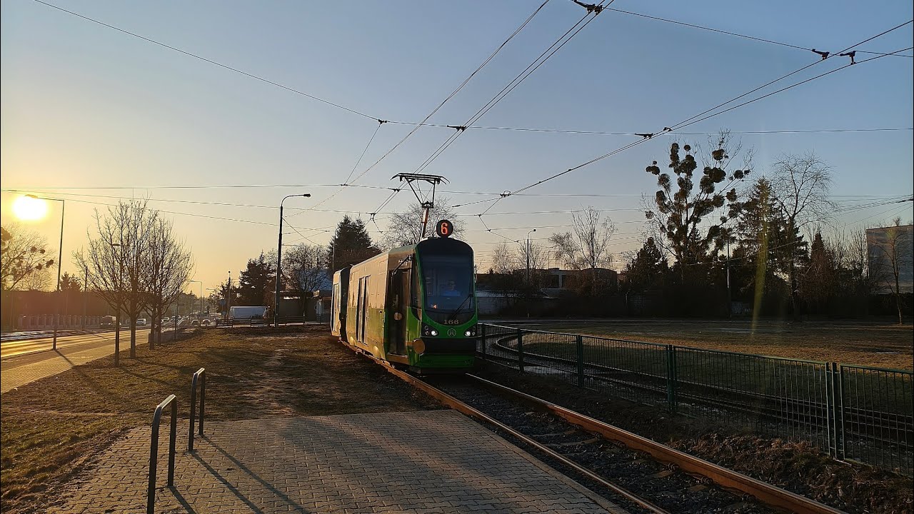 MPK Poznań Linia 6 kierunek Miłostowo(trasa zmieniona).Moderus Alfa HF 07.