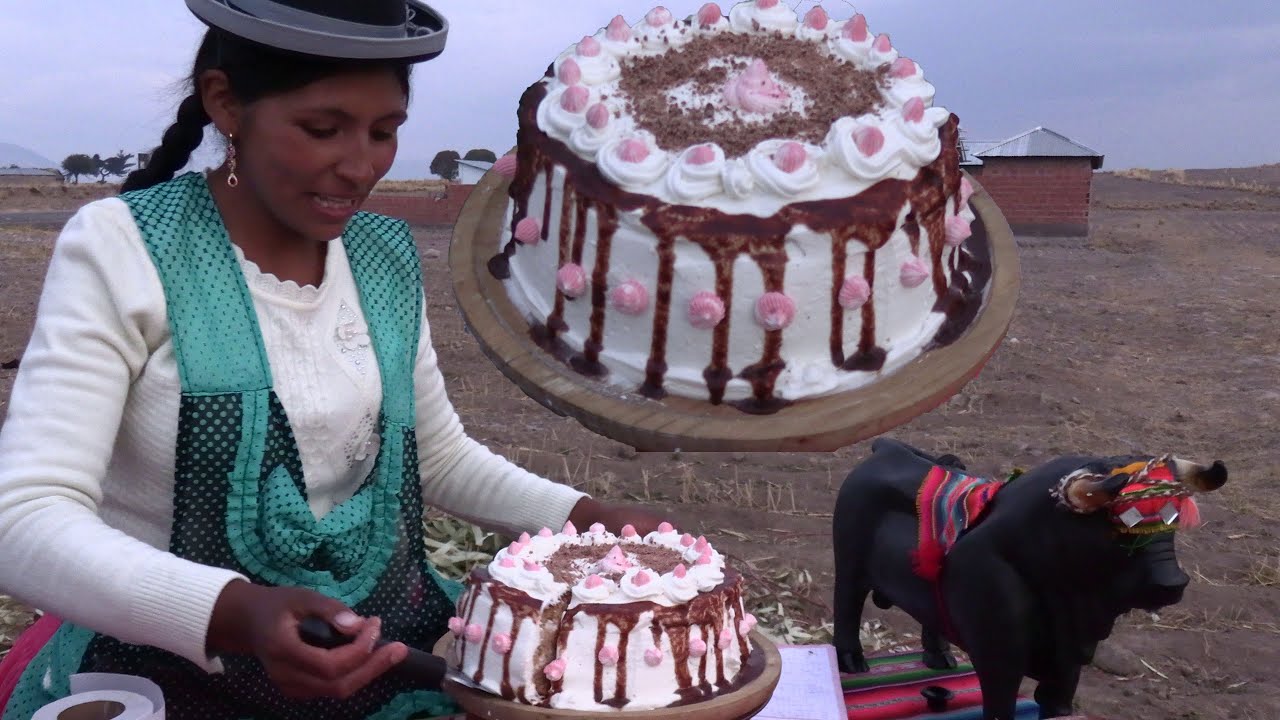 TORTA o PASTEL SELVA NEGRA AL HORNO CASERO EN EL CAMPO - CHOLITA JULIA