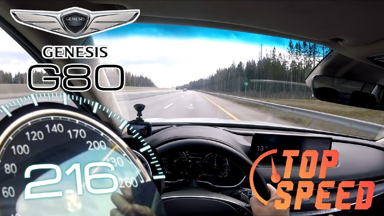Genesis G80 - TOP SPEED [THROUGH SPEED LIMIT]