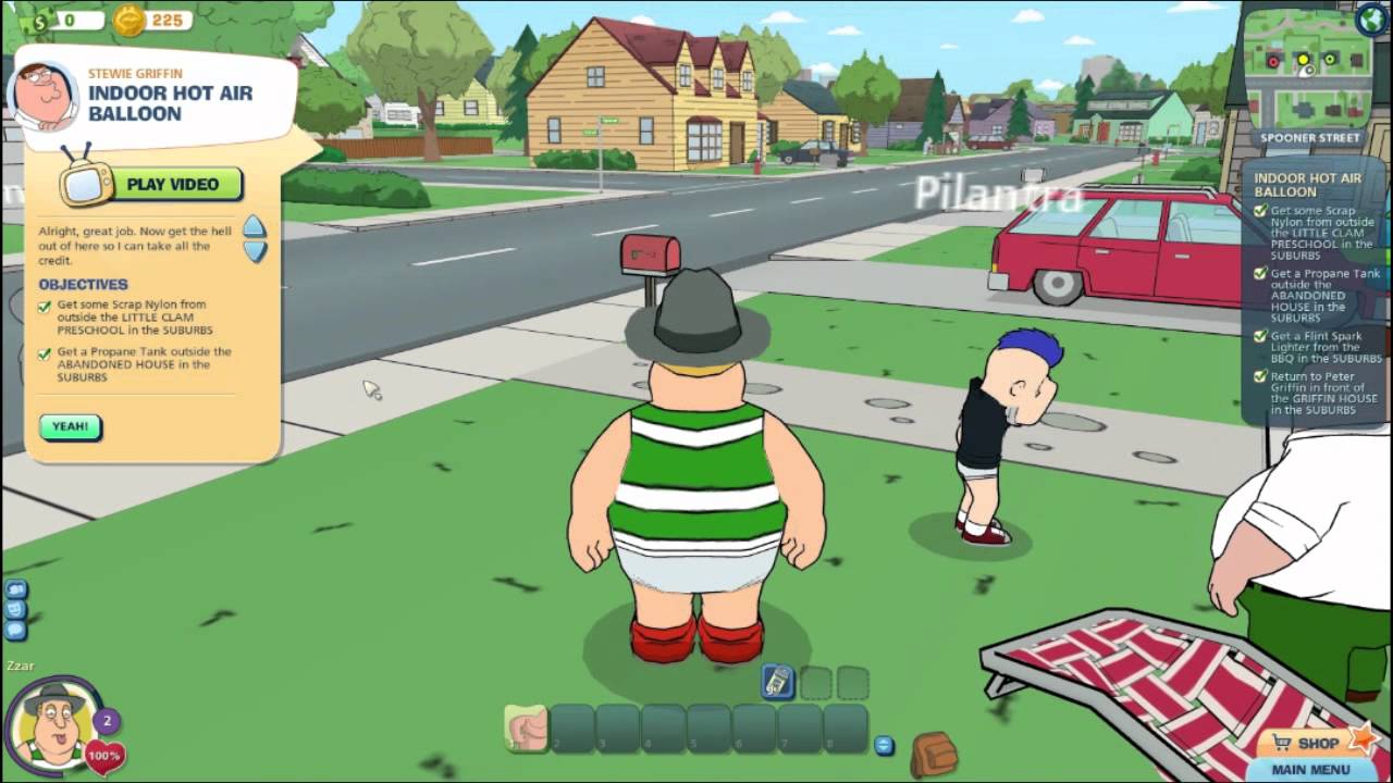 Family Guy Online beta part 2 - Treasures of the armpit