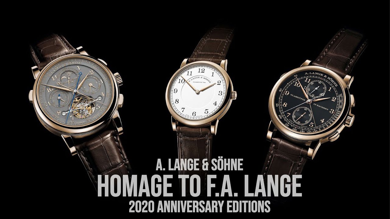 A. Lange & Söhne presents “Homage to F. A. Lange” 2020 anniversary editions in Honeygold