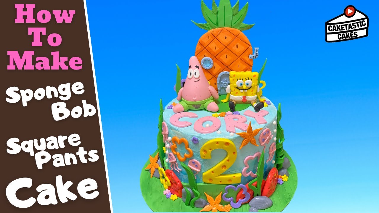 Spongebob Squarepants Cake Tutorial - Patrick and Spongebob Cake Toppers - Cake Decorating Video