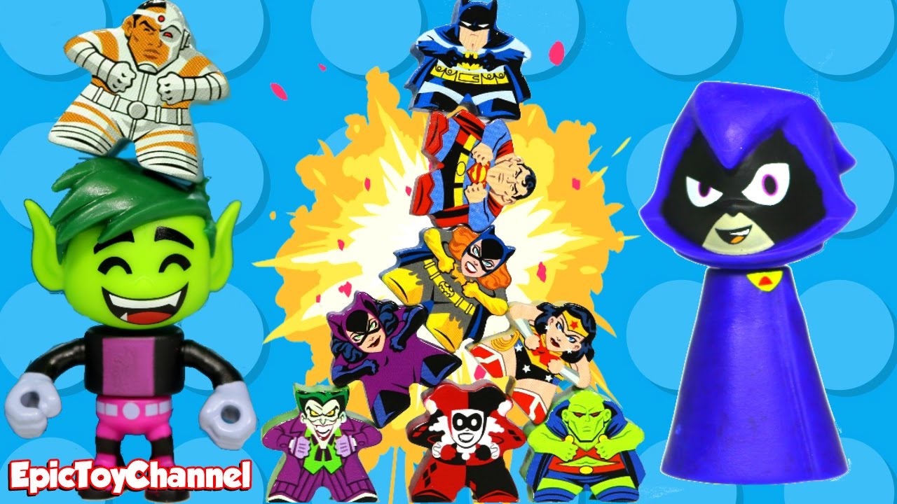 TEEN TITANS GO! Toys Get Turned Into Mighty Meeples by Raven with Brand New Teen Titans Go Toys!