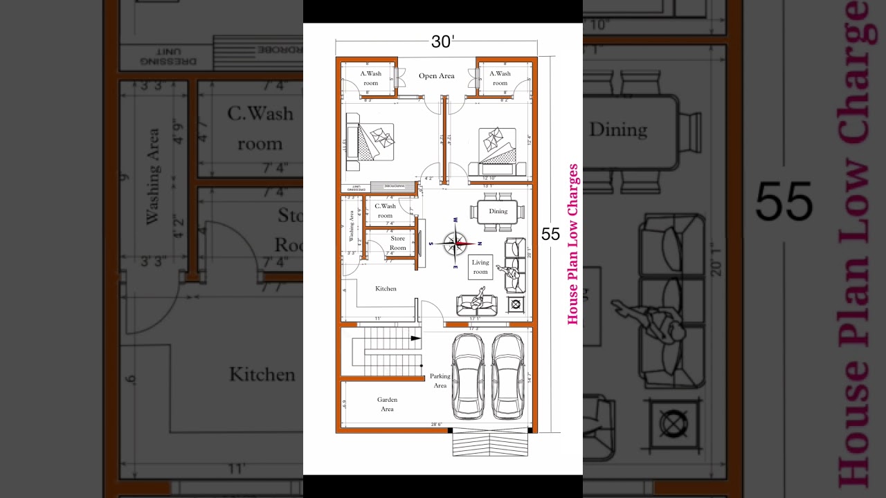 30×55 House Plan || 30×50 House Plan || 30×55 House Design || 30×55 Floor Plan || 
