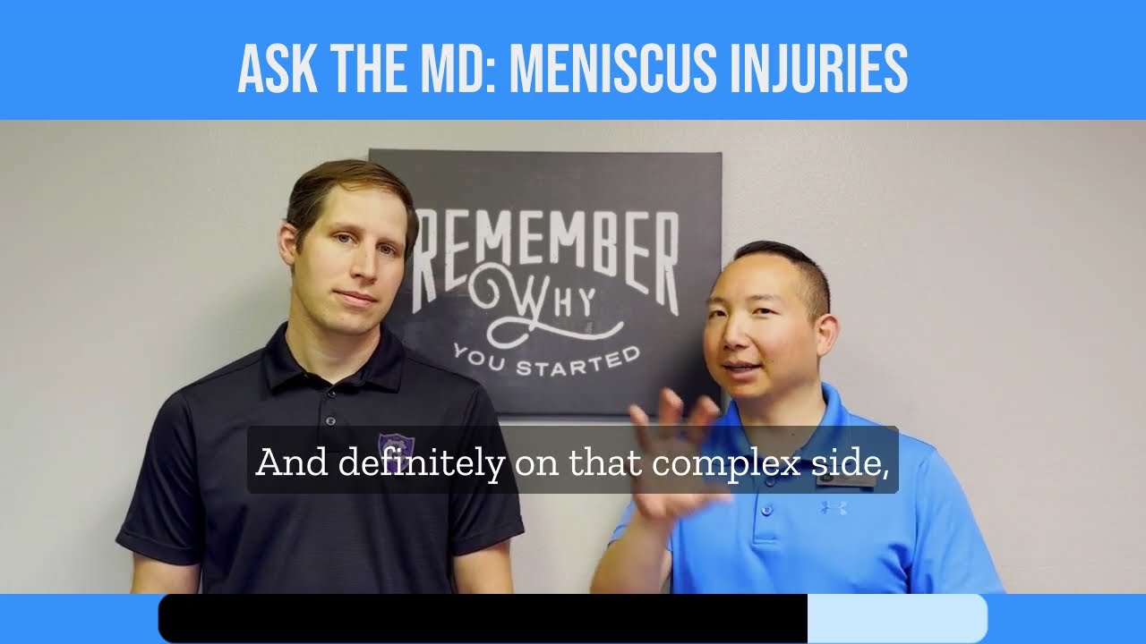 Ask The MD: Meniscus Injuries (Dr Smits, Redlands CA)