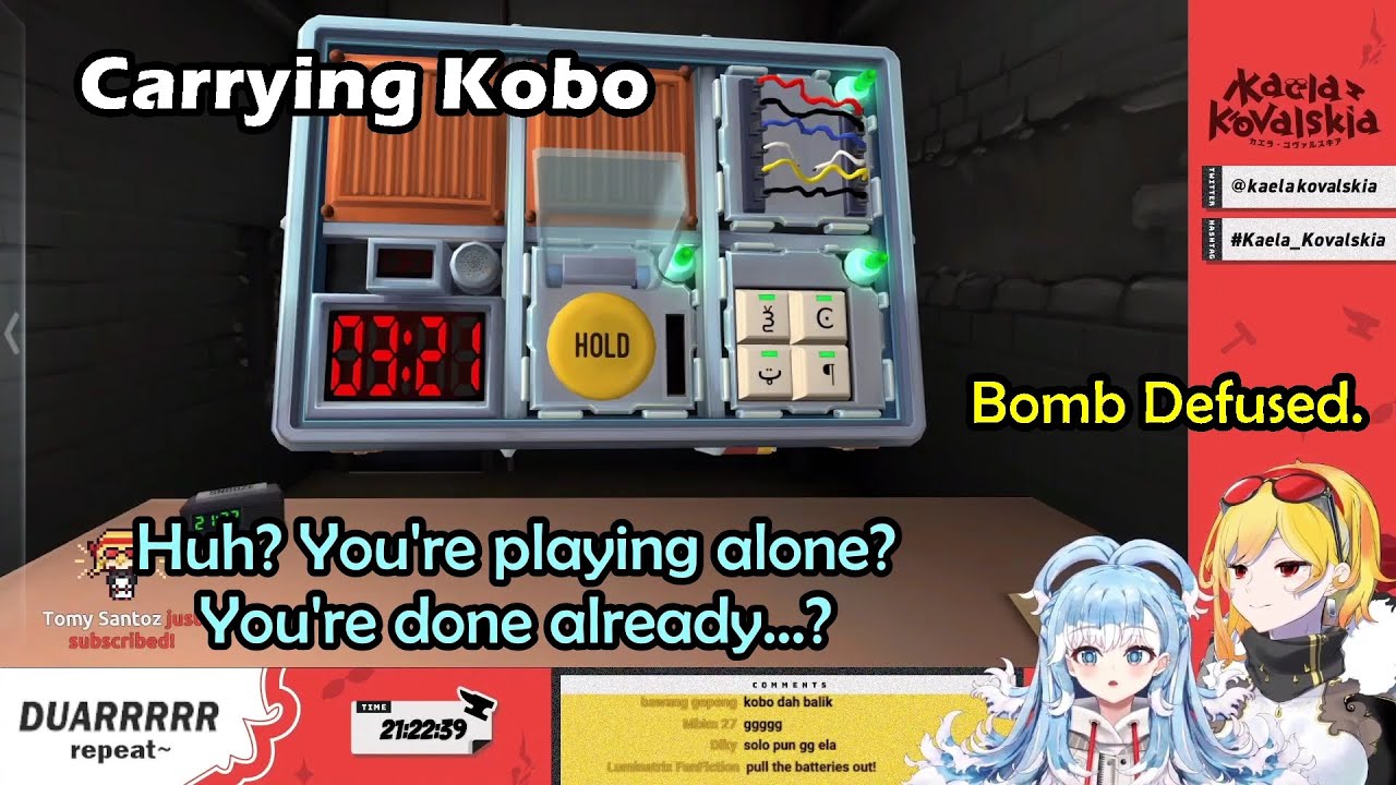 Kaela Calmly and Single Handedly Defuses The Bomb When Kobo Panicked Because of Stream Error