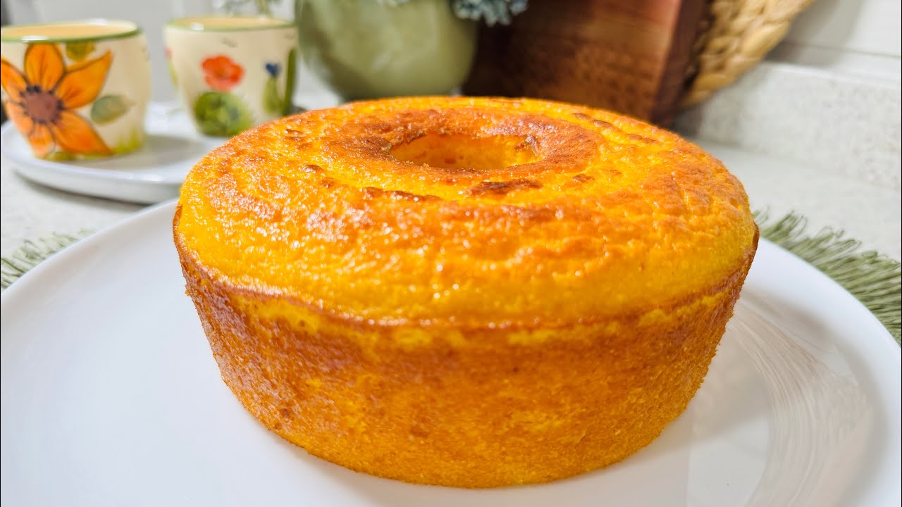 Misture MILHO e FUBA ! SEM TRIGO | Coloque tudo no liquidificador Bolo caseiro gostoso 