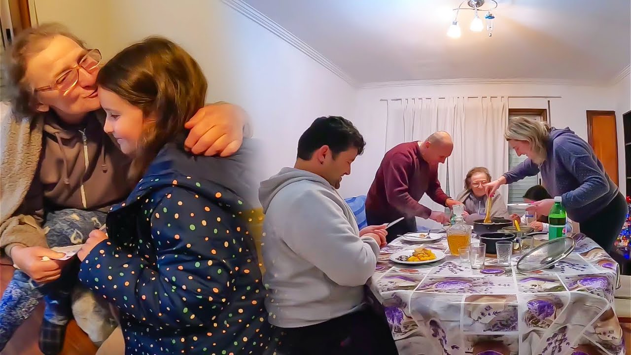 Viajamos para reencontramos a baba foi lindo