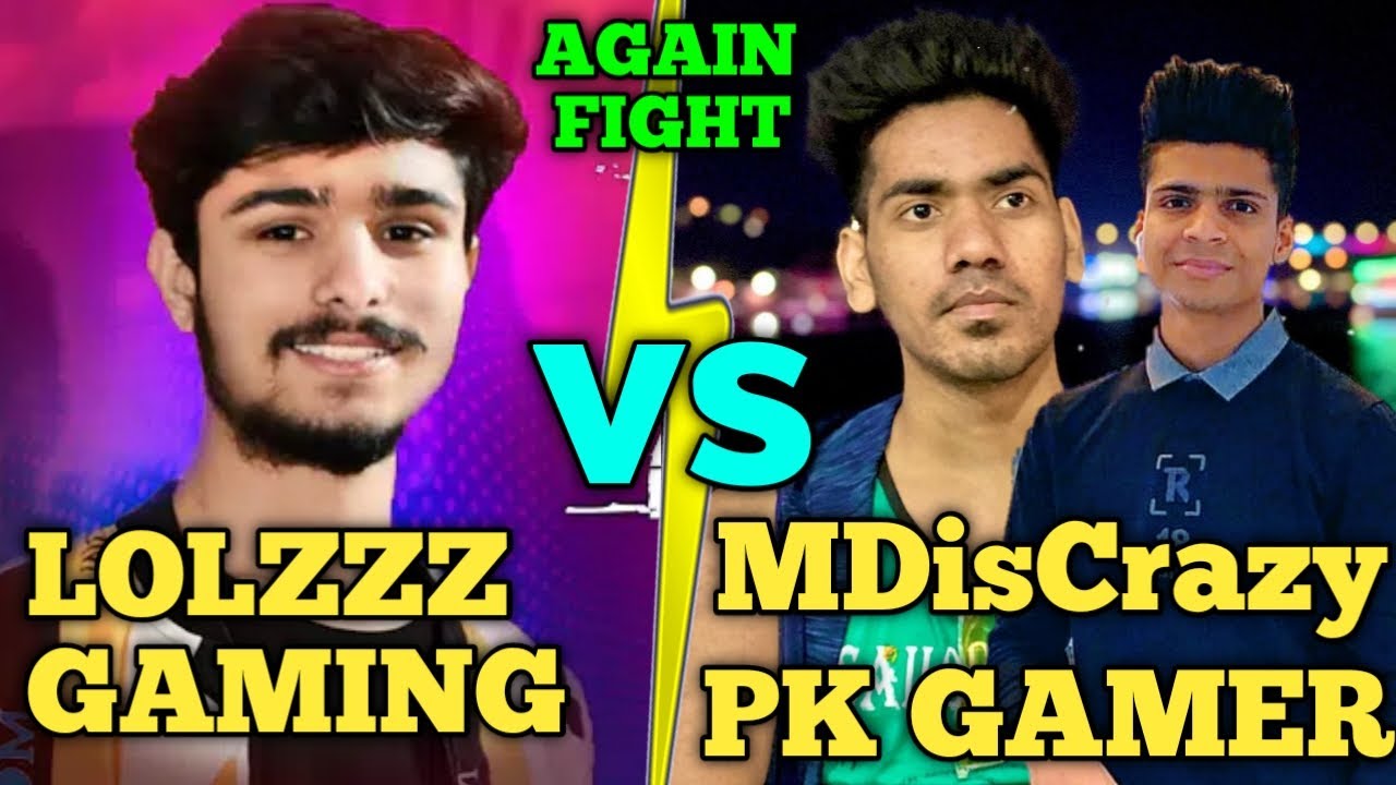 Lolzzz gaming vs pk gamer + mdisCrazY full intense fight near school apartments | Pubg emulator