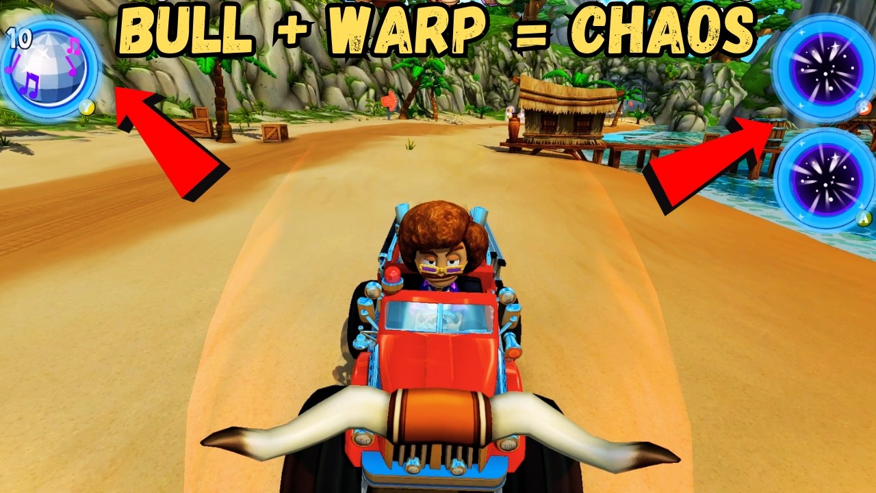 Permanent Bull + Warp Speed is INSANE! 🐂🚀  Disco Jimmy  Beach Buggy Racing 2