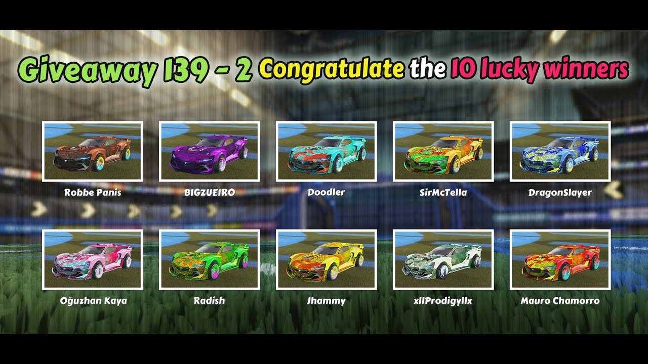🏆Congrats To 10 Winners of Rocket League Giveaway 139-2, Claim Your Rewards From RocketPrices.Com