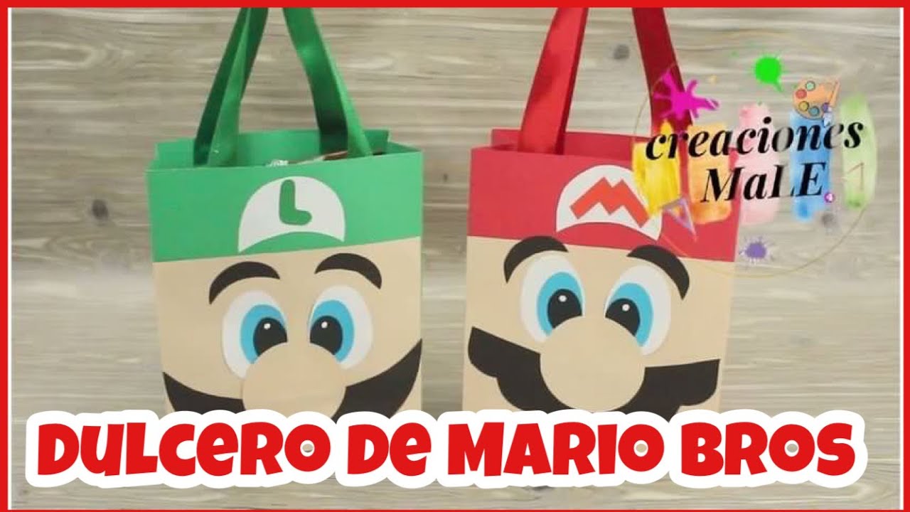 DULCERO DE MARIO BROS || BOLSITAS DE PAPEL || DIY