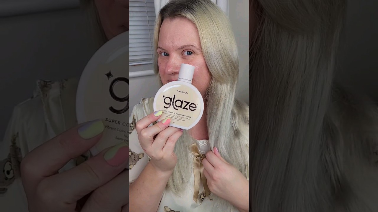 Glaze Hair Gloss Colour Pearl Blonde Review #shorts