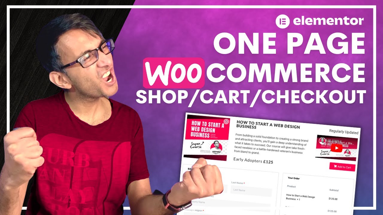 WooCommerce Product & Cart & Checkout ALL on the SAME PAGE - Elementor Wordpress