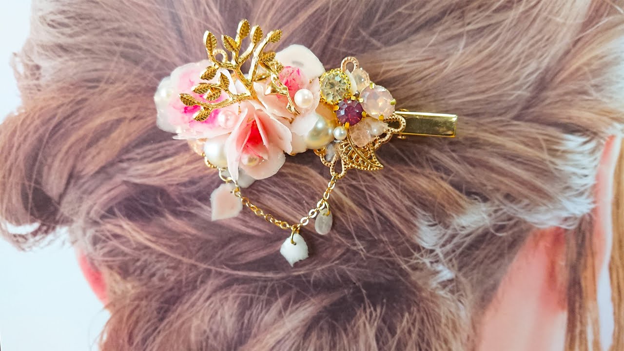 余ったレジン液で作る桜～妖精さんのお花見クリップ～Cherry blossoms made with excess resin solution