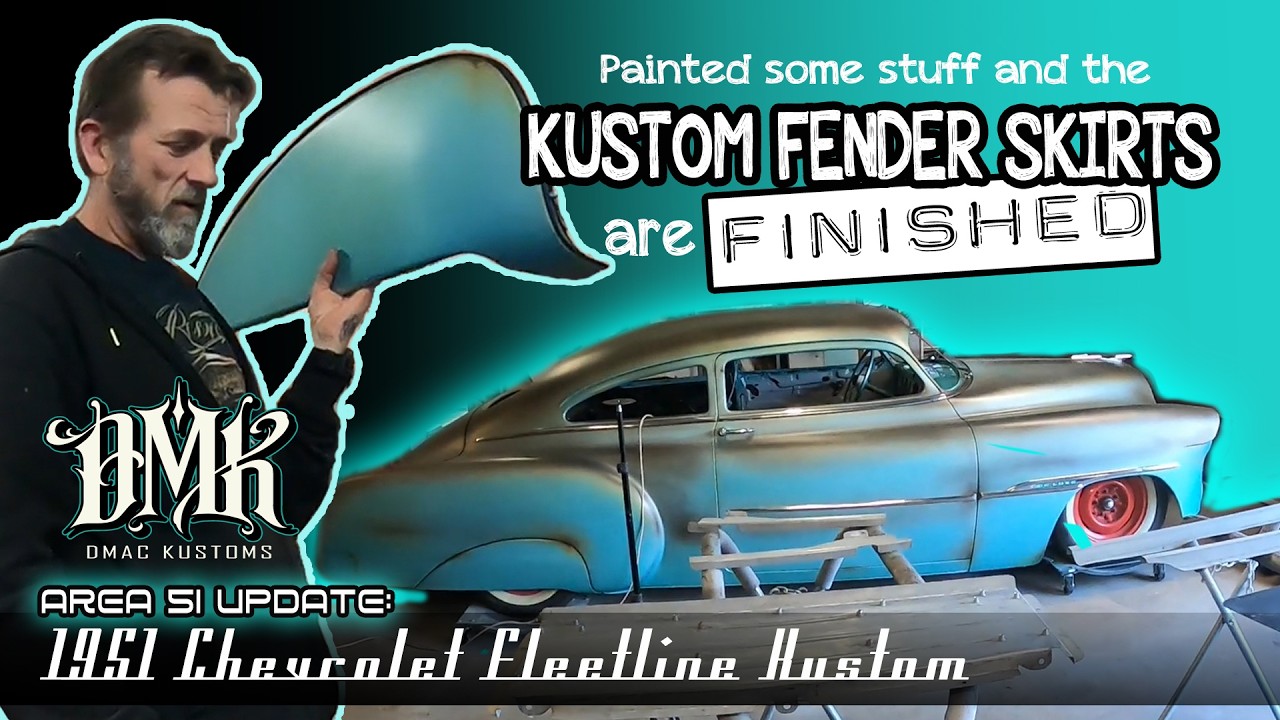 Kustom fender skirt rubbers rusty headlight buckets and more