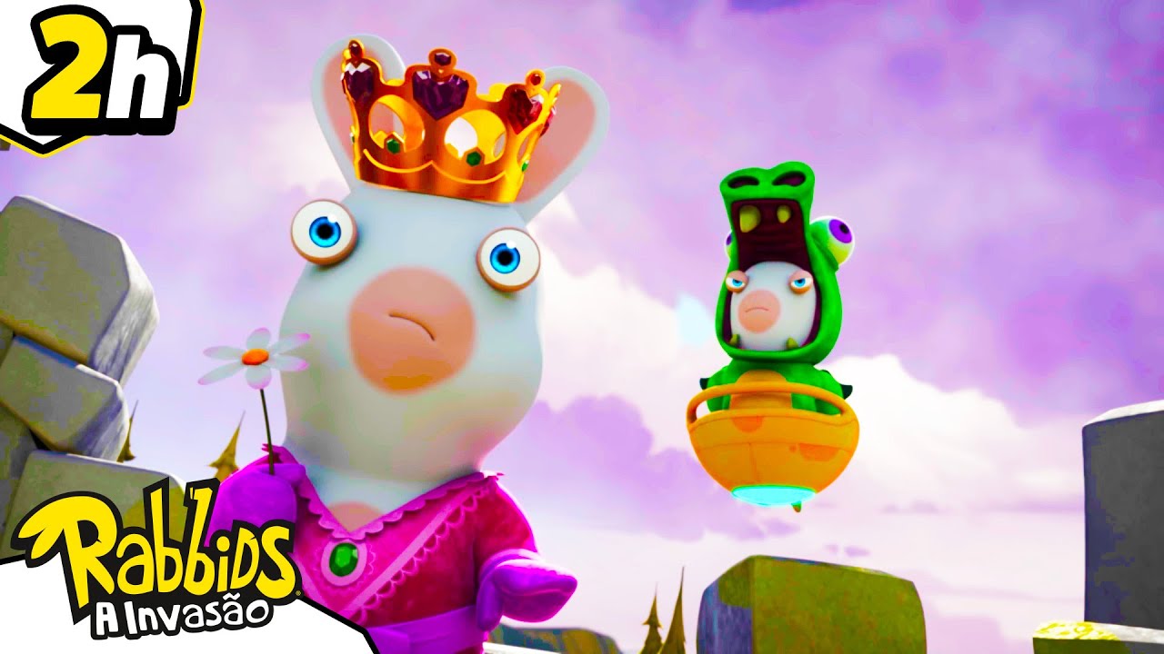 Socorram a Princesa Coelhinha Maluca Presa na Torre! 👑  |  Rabbids: A Invasão 🐰 | Desenhos animado