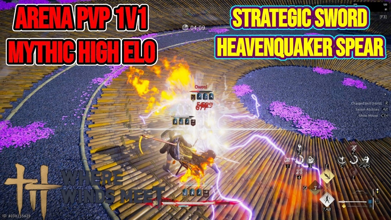 WWM PVP Arena 1v1 Mythic High Elo Strategic Sword Heavenquaker Spear (EP12)