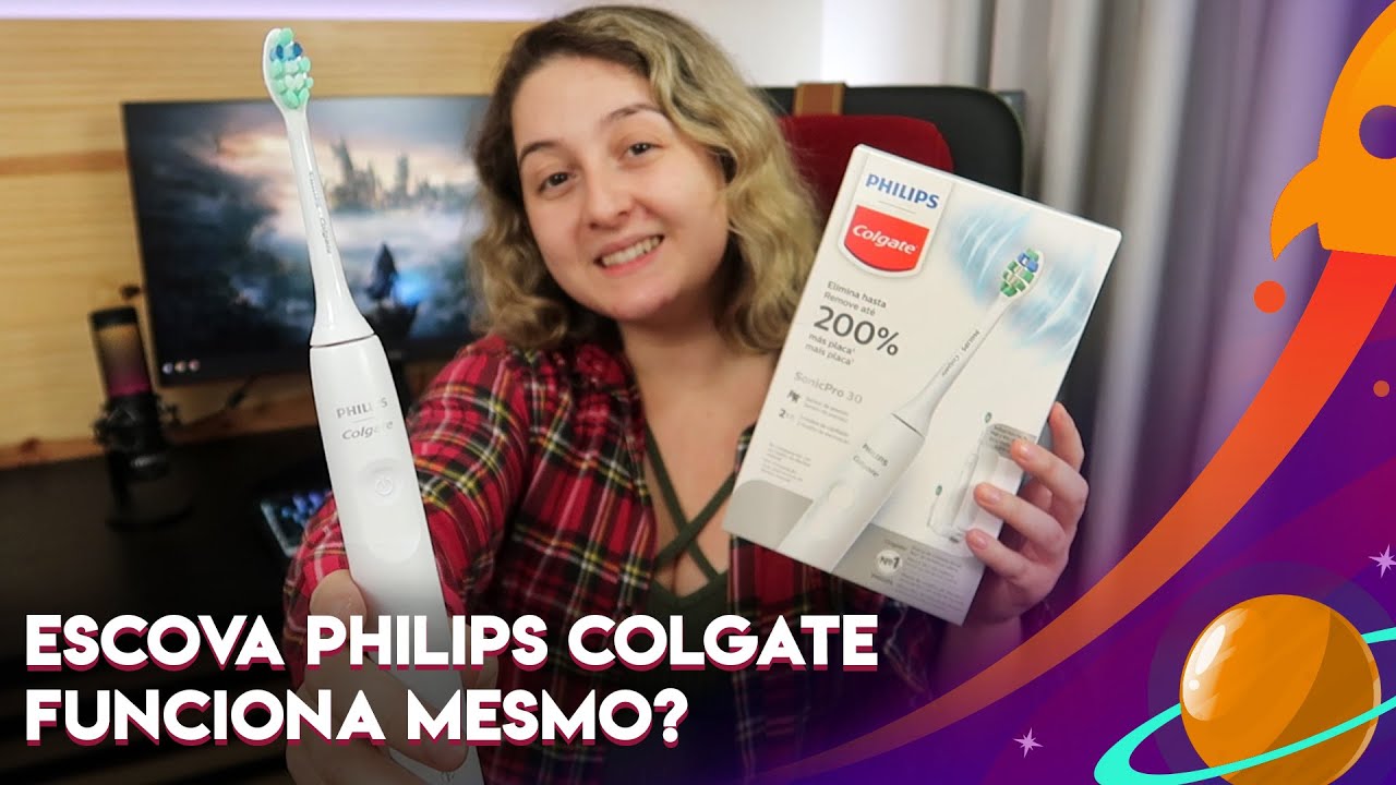 LIGANDO PELA PRIMEIRA VEZ ESCOVA ELÉTRICA PHILIPS COLGATE SONICPRO 30: ELA REALMENTE LIMPA MAIS?