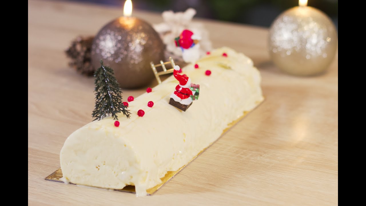 Bûche de Noël glacée à la mandarine