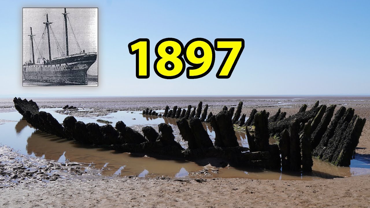 Burnham on Sea SHIPWRECK (incredible sight)