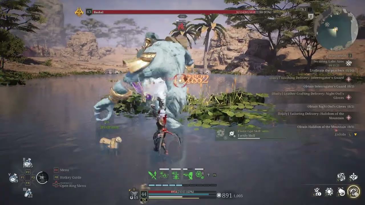Bless unleashed II Cm Mage Bashal Damage Test