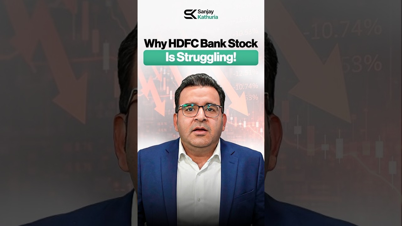 Why HDFC Bank stock is struggling! 📉🏦 #sanjaykathuria #hdfcbank