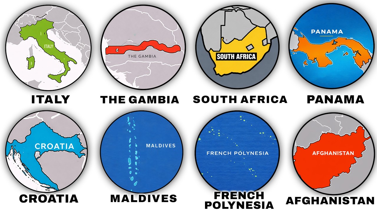 Every Strangest Country Shape on the Map Explained