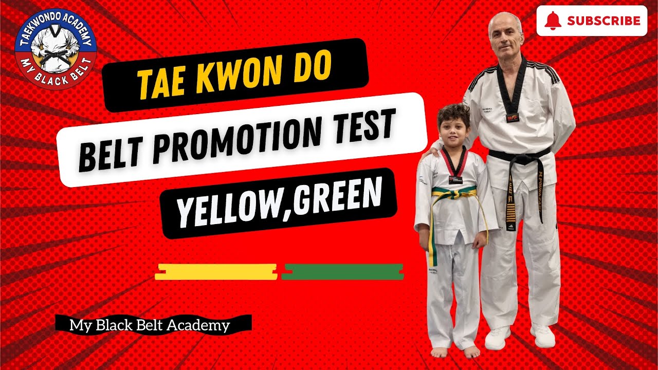 Yellow Green to Green Belt Test – Strength, Speed & Control | My Black Belt Academy