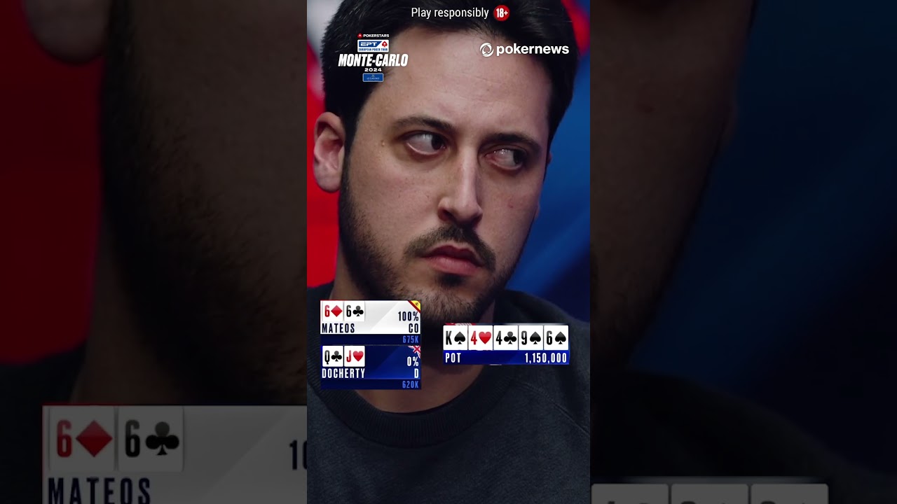 CAN DOCHERTY BLUFF MATEOS! - EPT Main Event | #PokerNews #eptmontecarlo