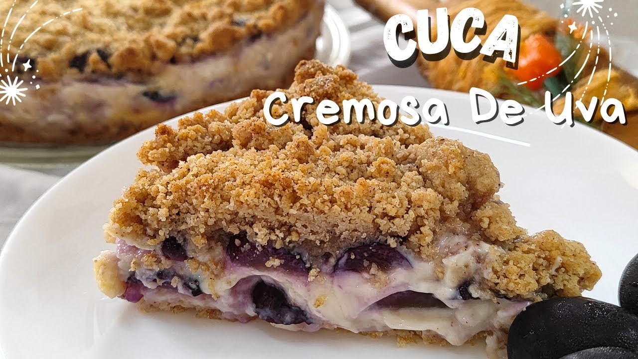 CUCA CREMOSA DE UVA / FÁCIL DE FAZER / FICA UMA DELÍCIA!!!