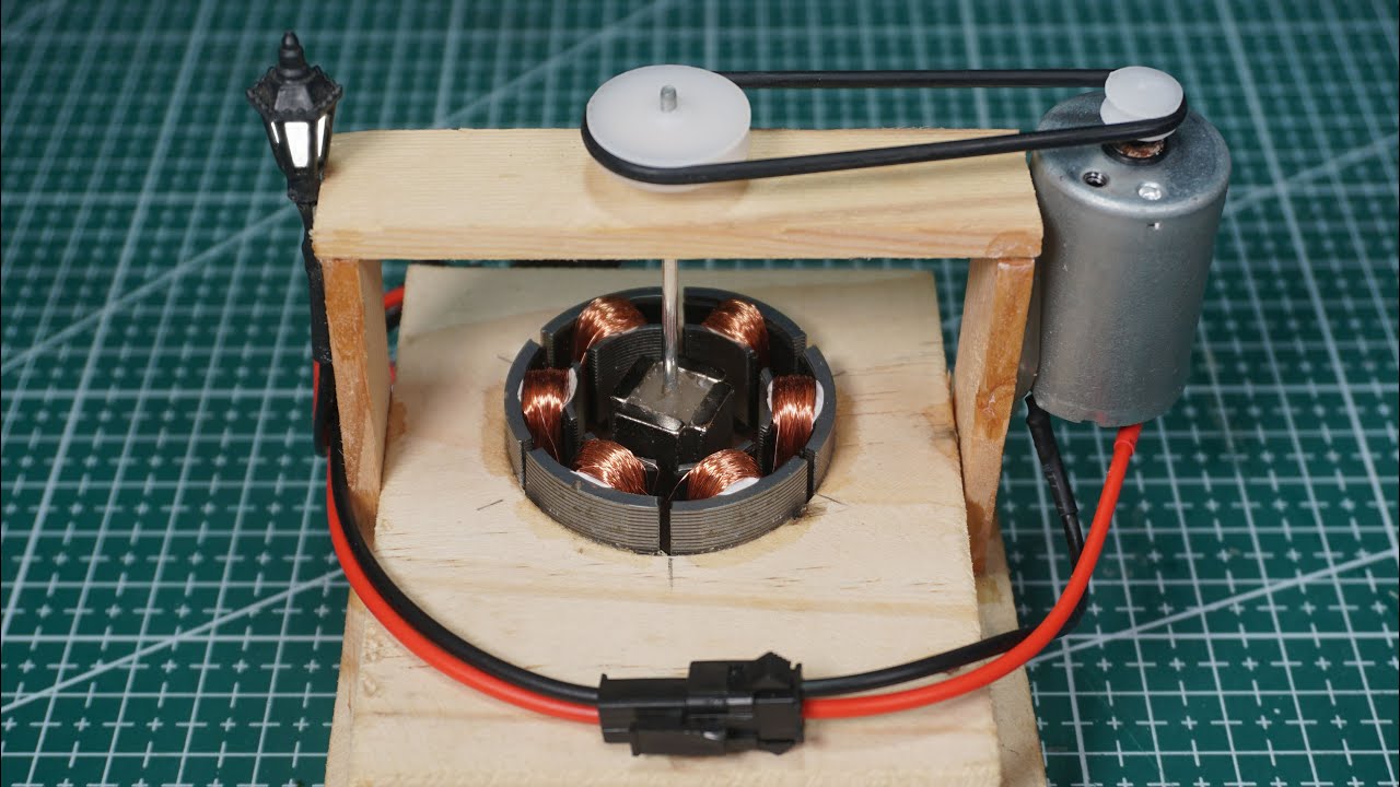 DIY. How to make a simple 3-phase generator