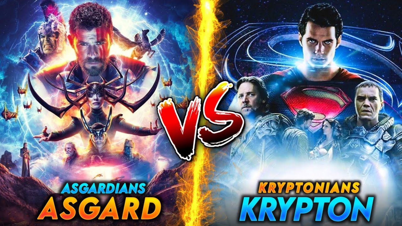 Asgard Vs Krypton / Asgardians Vs Kryptonians / Who are more Powerful ? / Thor Vs Superman