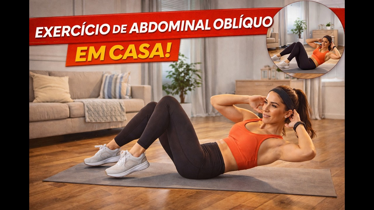 ABDOMINAL OBLIQUO | EM CASA | INICIANTE E AVANÇADO
