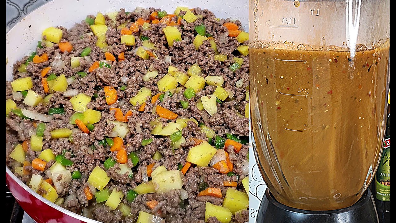 Picadillo TACOS + Salsa | Ground beef and potatoes recipe