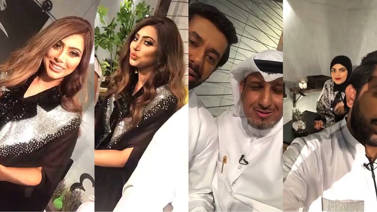 سنابات شيلاء السبت وصالح الراشد وسارة الودعاني مع الفنان خالد العجيرب