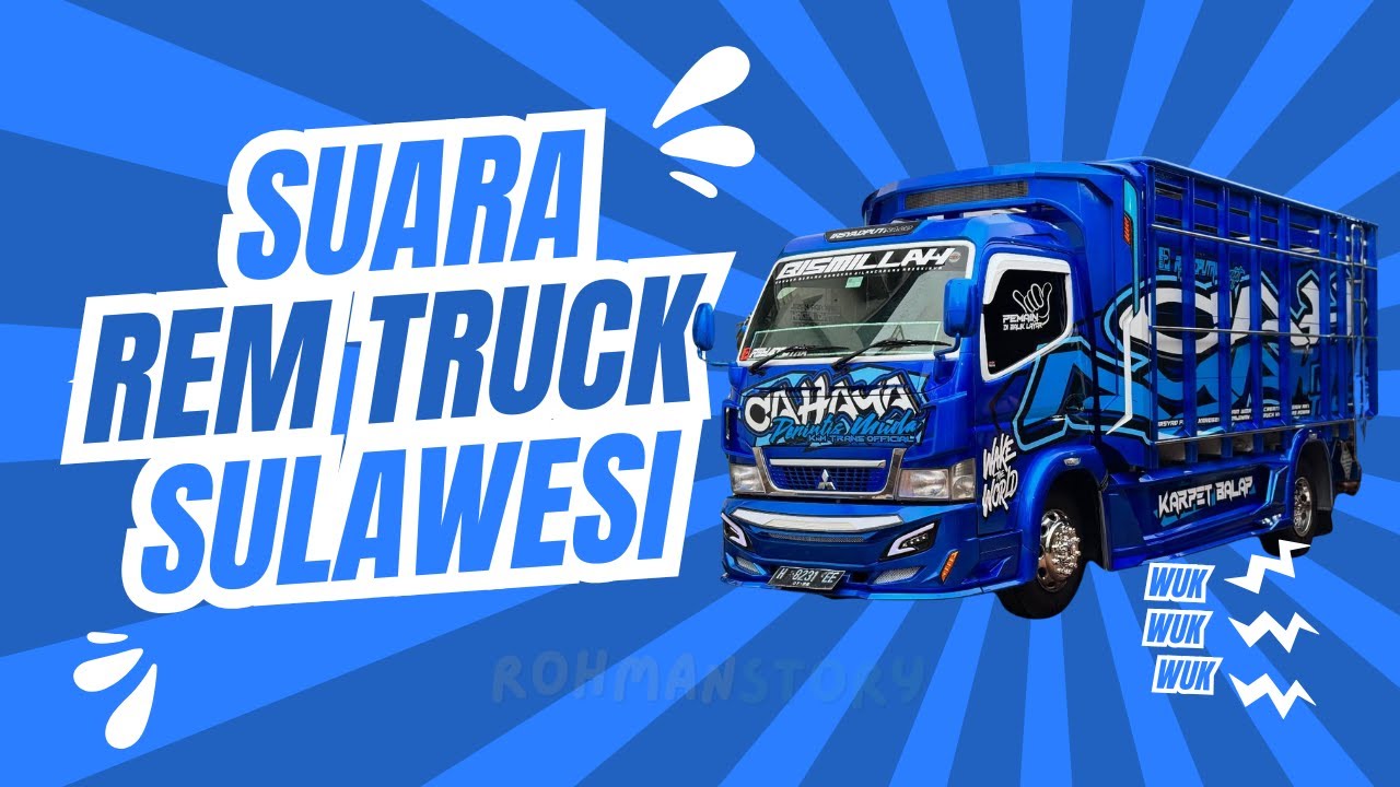 Suara Rem Truk WUK WUK WUK  | Suara Rem Truk Sulawesi Viral 🚚 1 JAM NON STOP