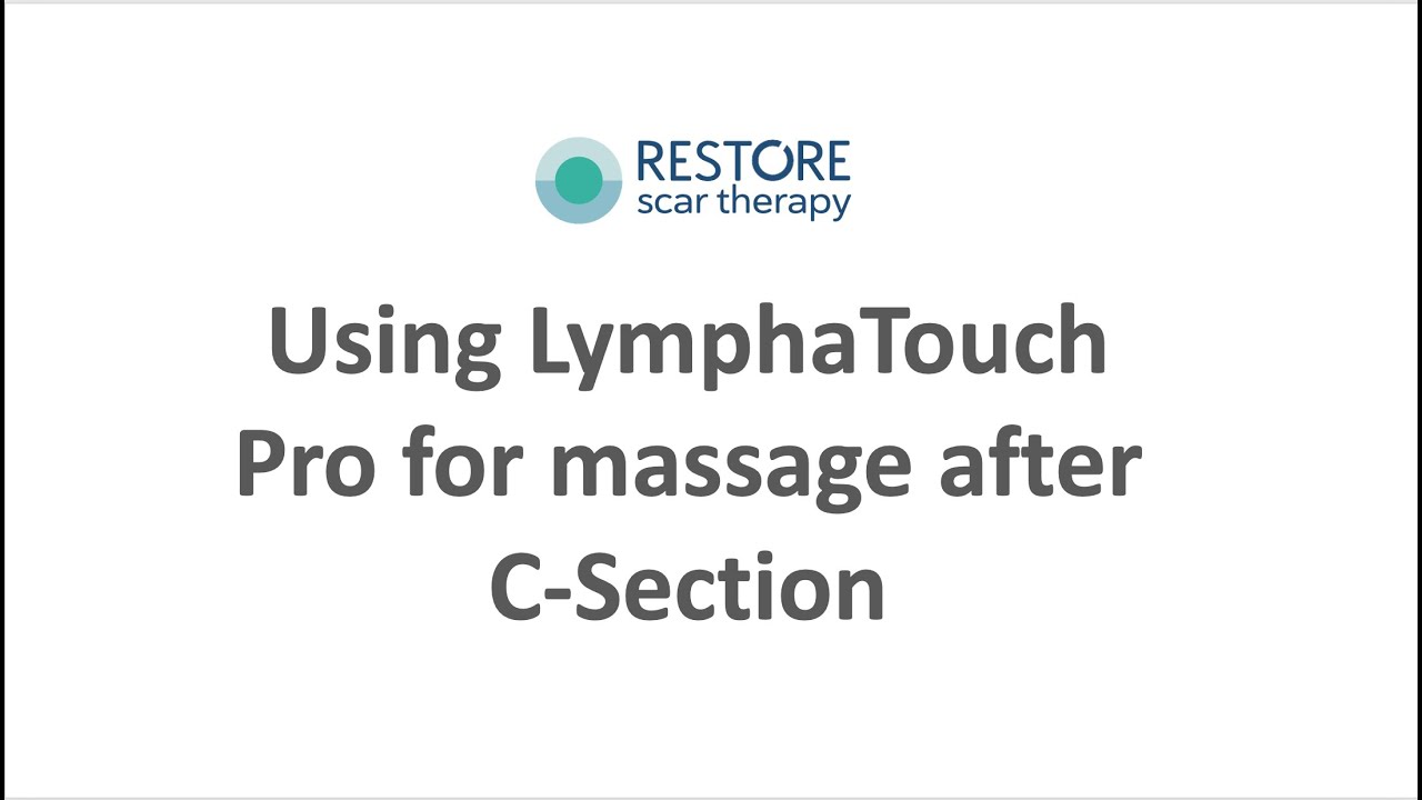 LymphaTouch NPT for back massage after C-Section
