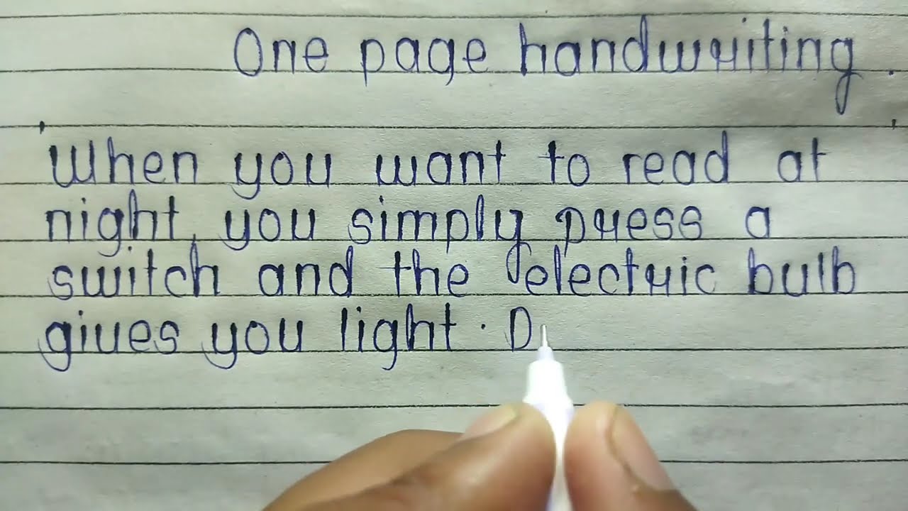One page handwriting  !! Daily one page handwriting in English  !! Day-03