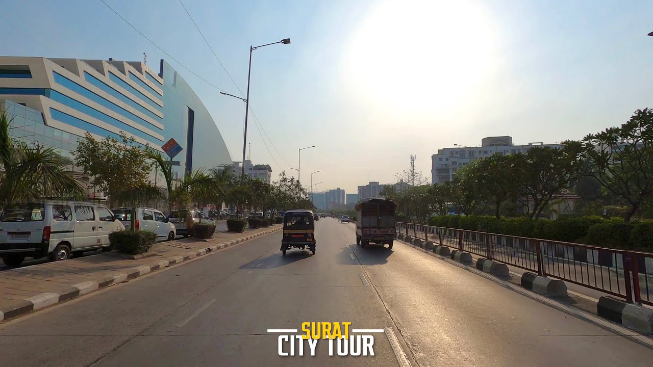4K Drive in Surat | Parle Point to Vesu | Cleanest City of Gujarat