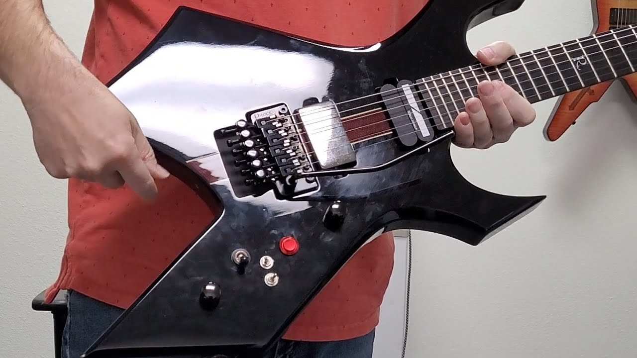 B.C. Rich Warlock Core X with EMG 81 and a cool Sustainiac system.