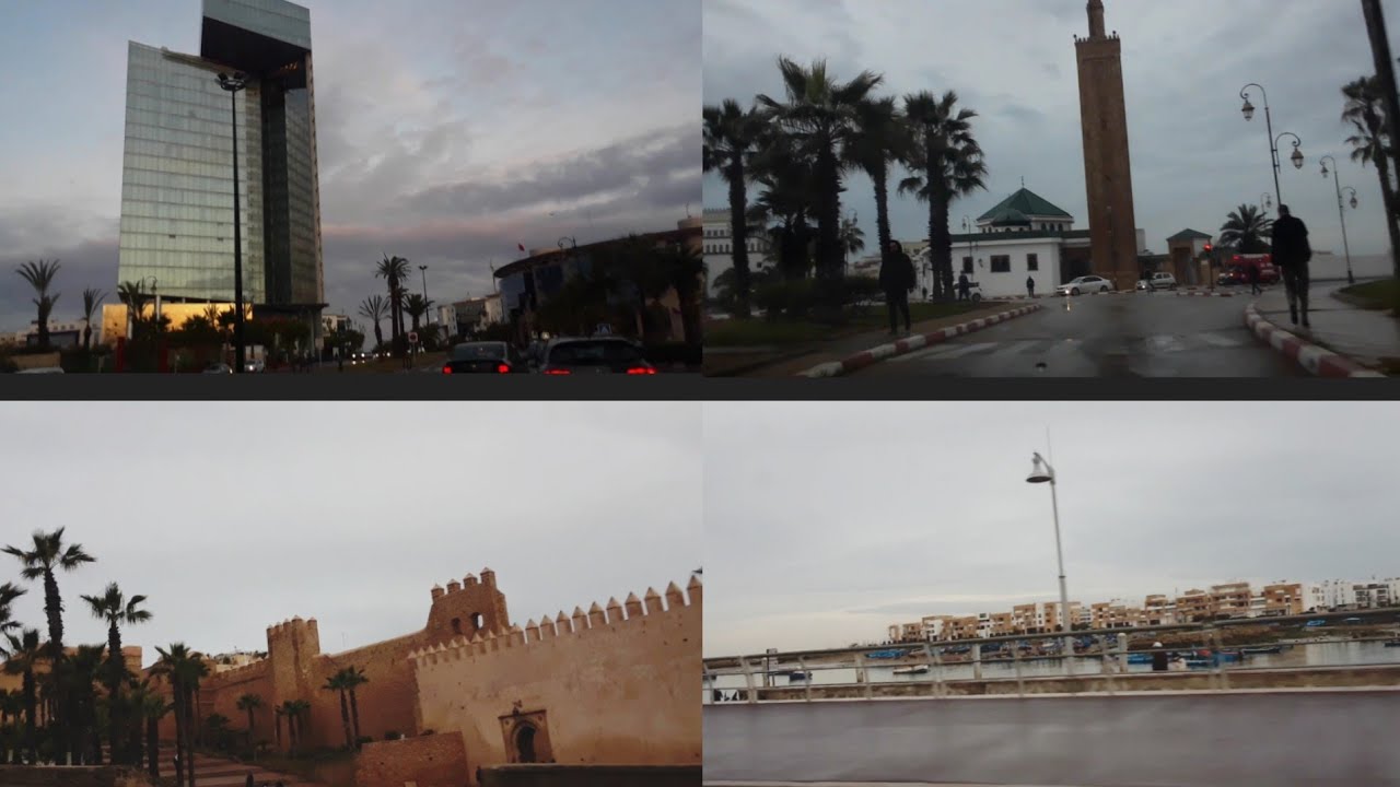 جولة صغيرة في مدينة الرباط بدء من سلا قنطرة الحسن الثاني rabat city tour