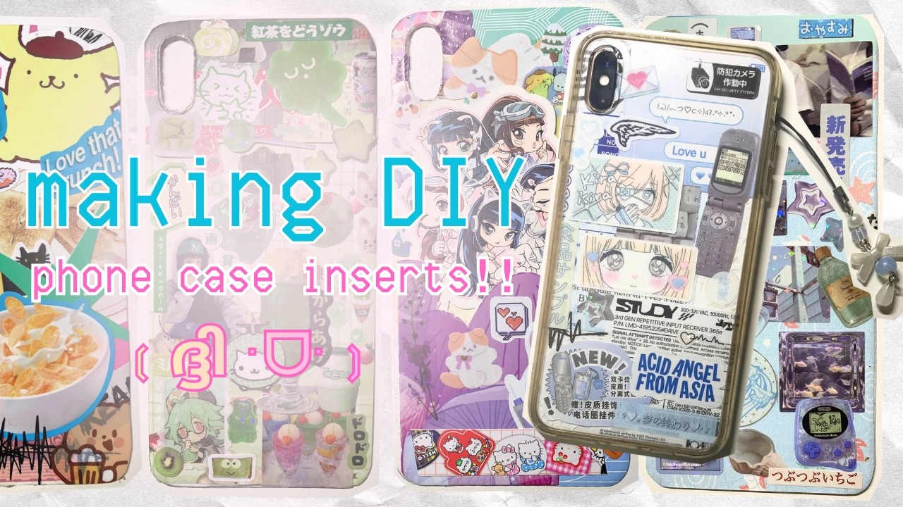 making DIY phone case inserts! + ty for 200 subs!