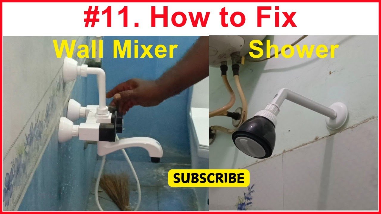 How to fix Bathroom Wall Mixer & Shower #wallmixer #bathroom #plumbing #plumber #shower #fitting