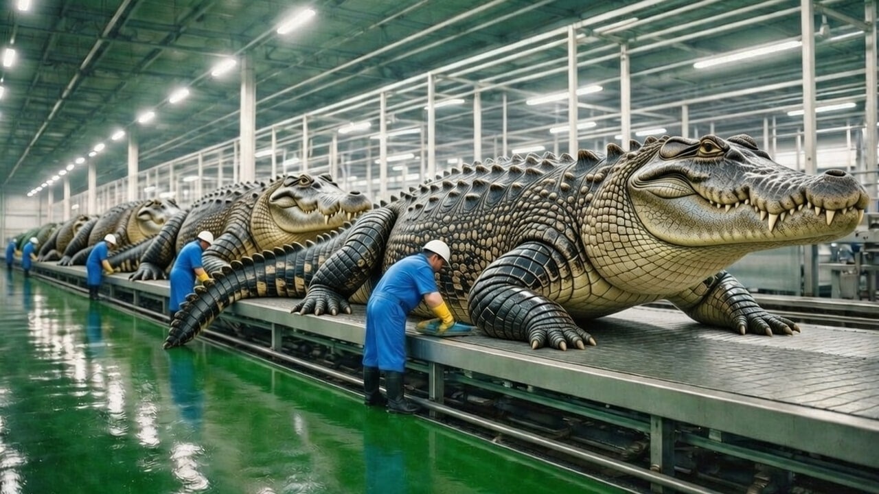 Millionen Krokodile in der Massenproduktion – So funktioniert die moderne Zucht