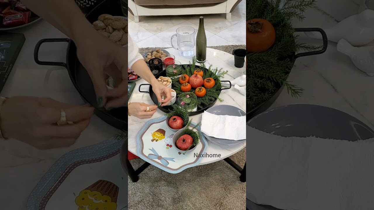 💃🍉چیدن سینی یلدا🍉😍
