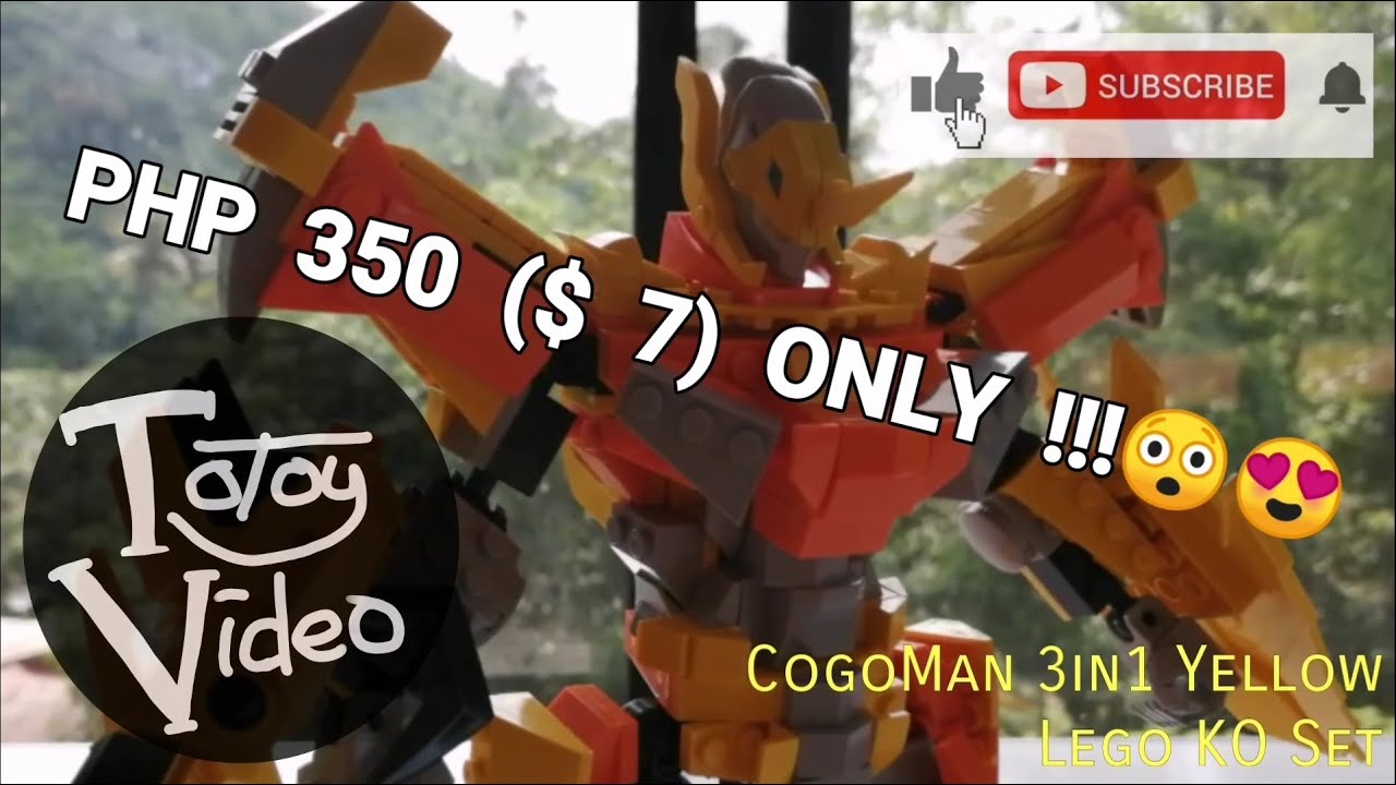 Cheap but awesome - Cogo Man 3 in 1 Yellow by COGO - UNBOX and REVIEW - Lego Clone