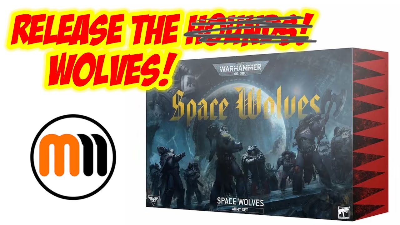New Warhammer 10th edition 40k Space Wolves Army Set - Full Unboxing
