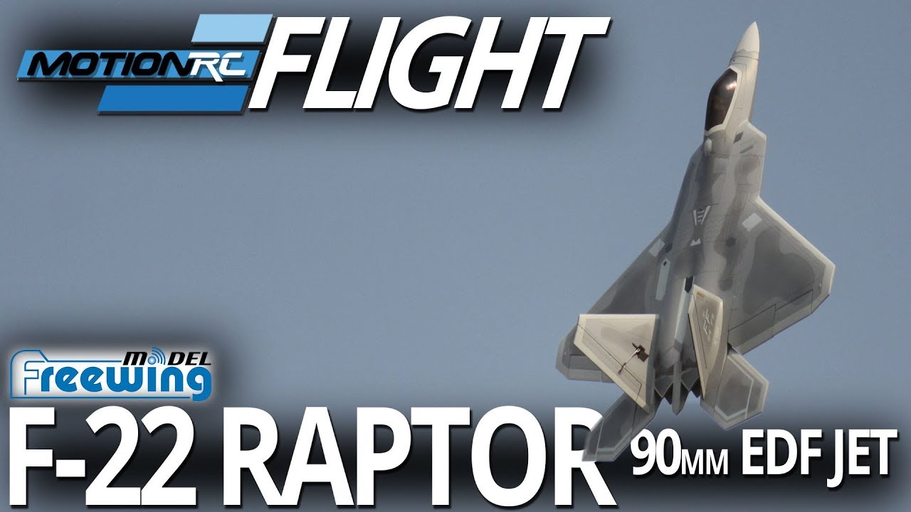 Реактивный самолёт Freewing F-22 Raptor 90 мм EDF — обзор полётов — Motion RC